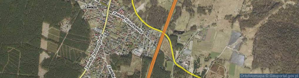Zdjęcie satelitarne Zawada-Kożuchowska ul.